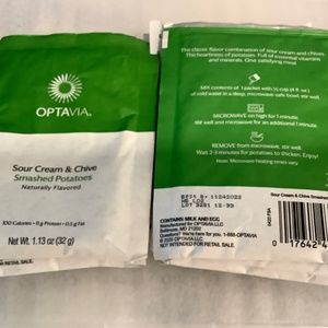 Optavia Sour Cream & Chives Smashed Potatoes BIUB 11/24/22 Lot of 9 Individual